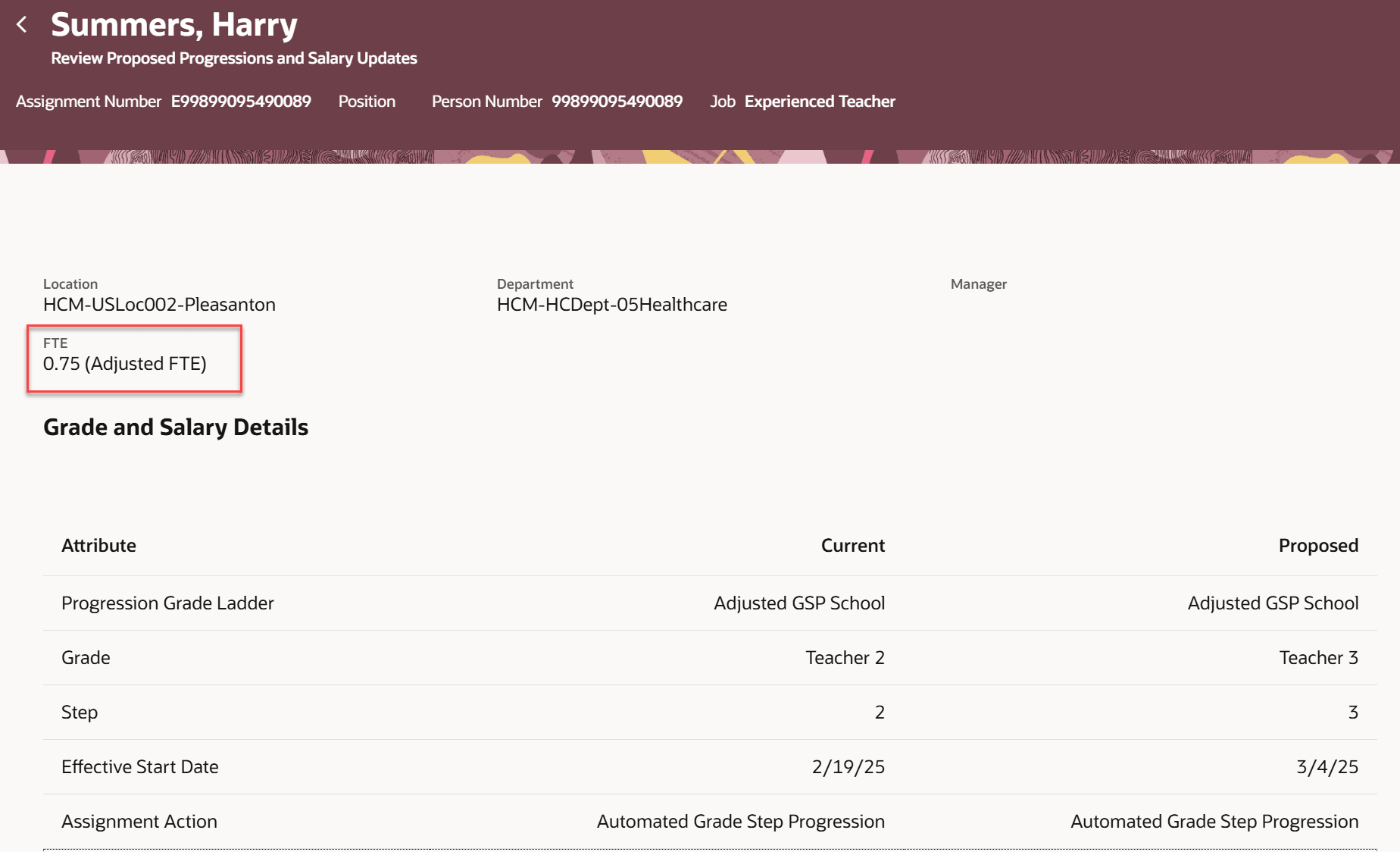 FTE属性の調整済常勤換算表記法