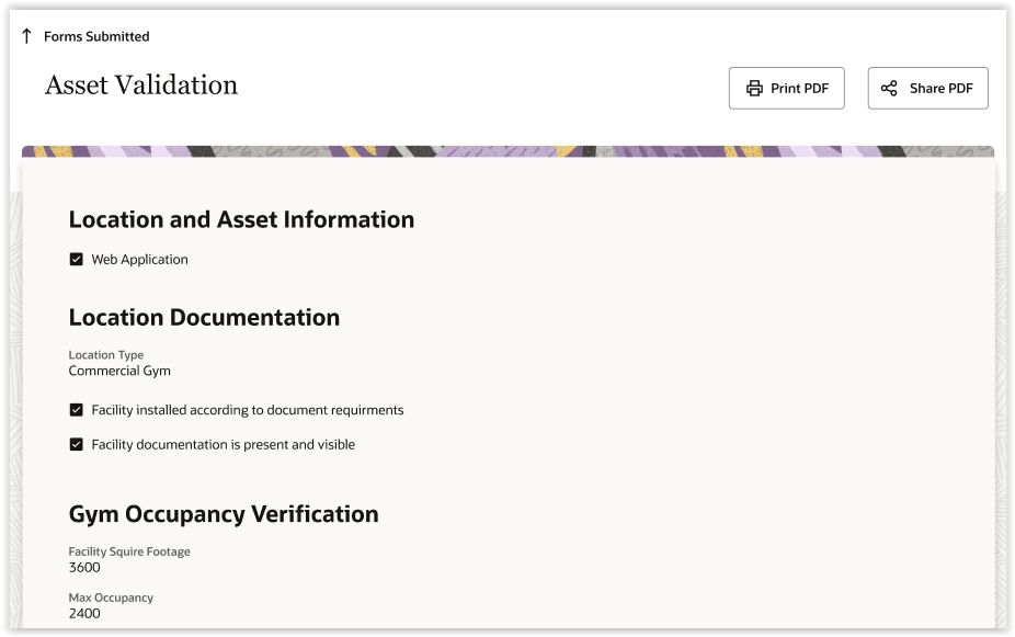 フォームが送信されました - 資産検証
