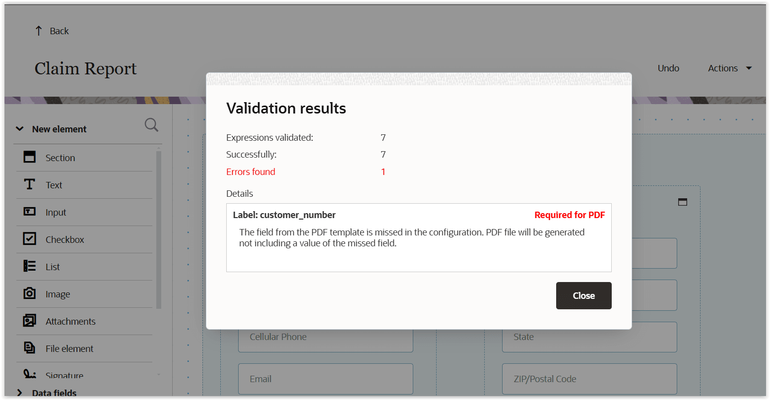 フォーム・テンプレート検証