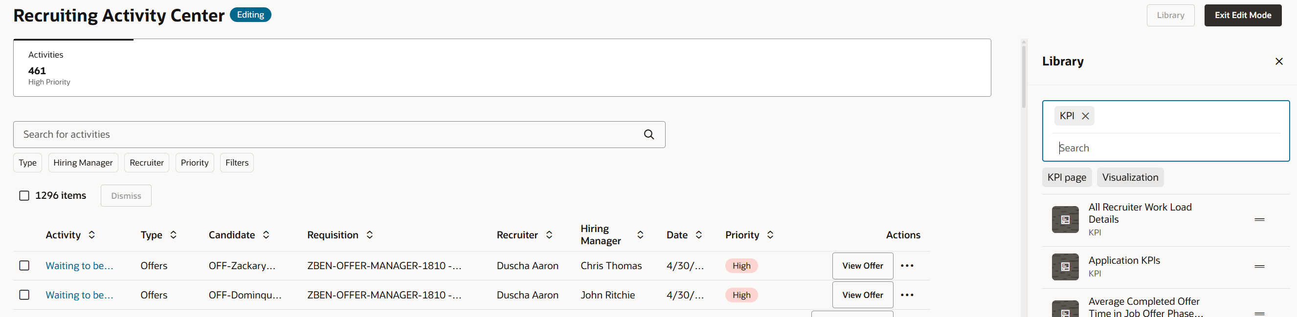 Redwoodアナリティクス - ダッシュボードへのビジュアライゼーションの追加