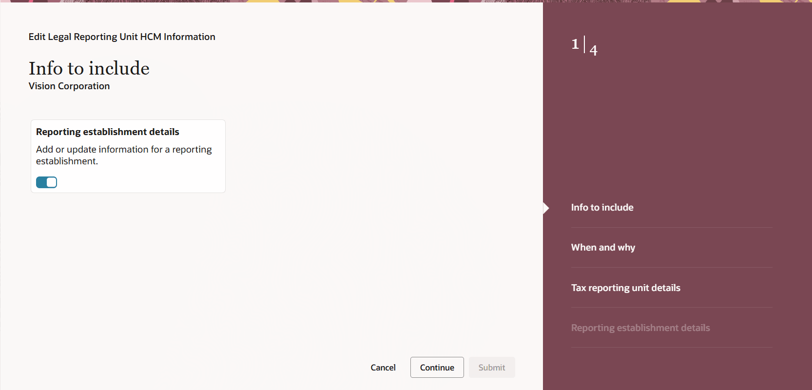 LRUの修正: 含める情報ステップ