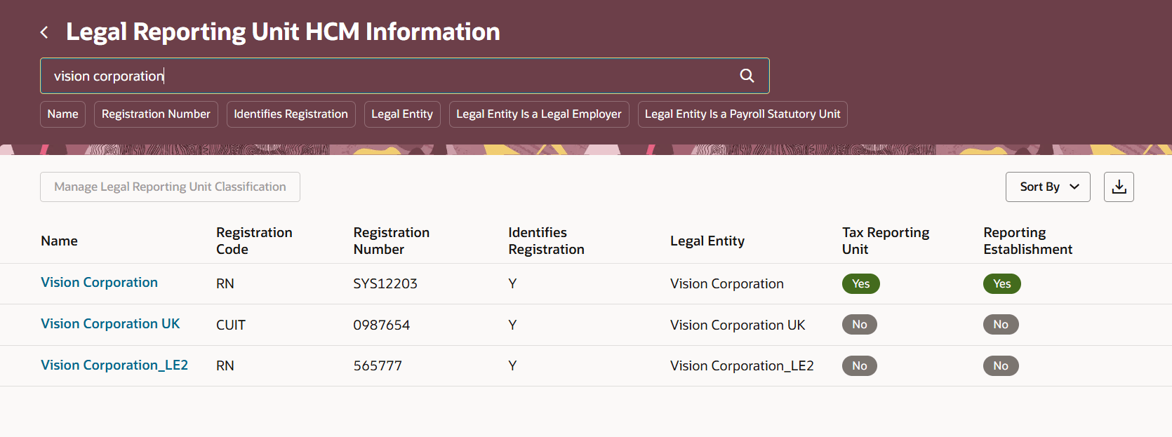 LRUのTRUおよびREが「はい」としてマークされました