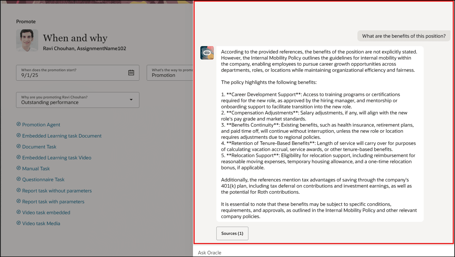 エージェントによって表示される問合せプロンプト