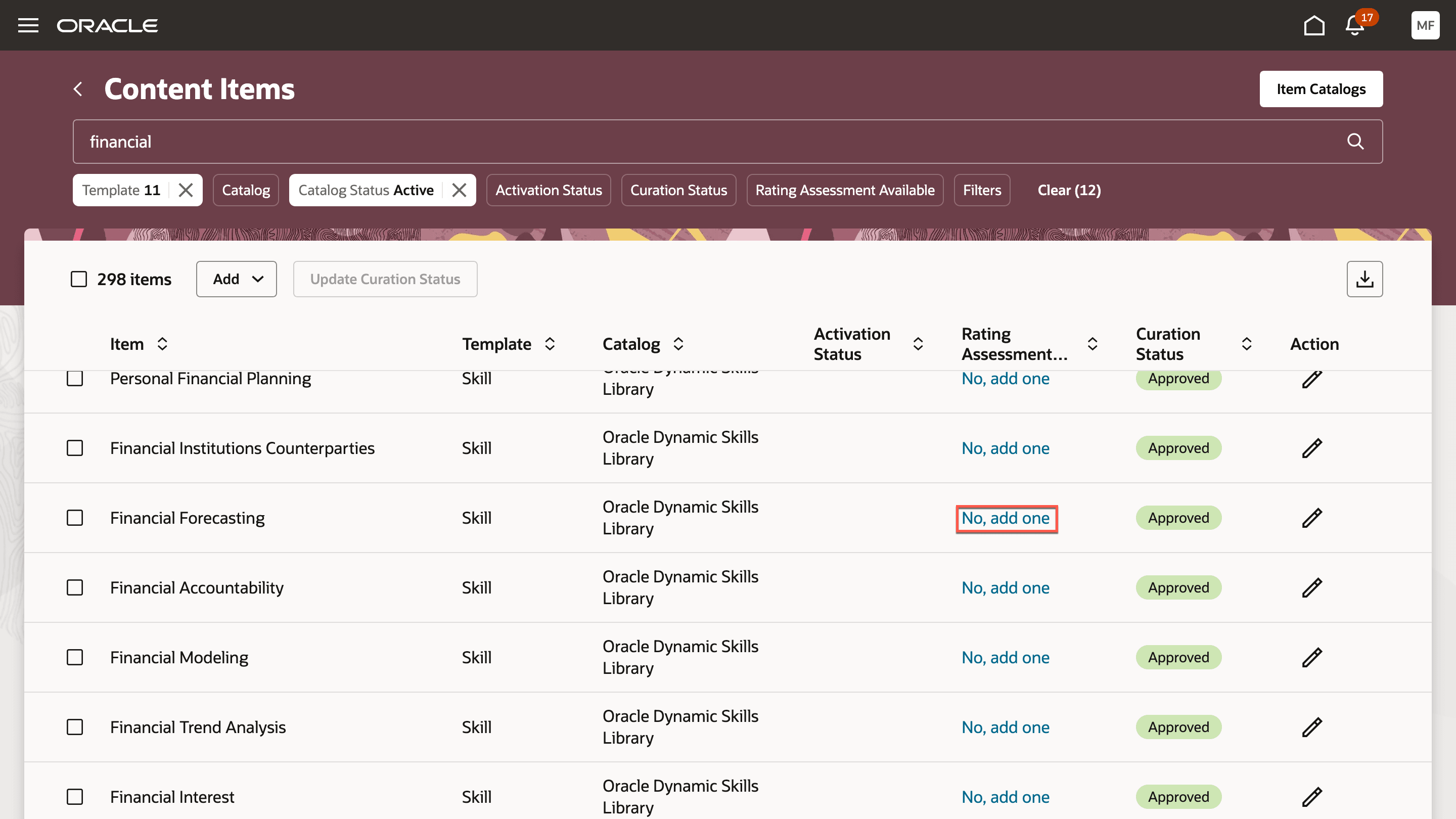 評点アセスメントの作成または編集