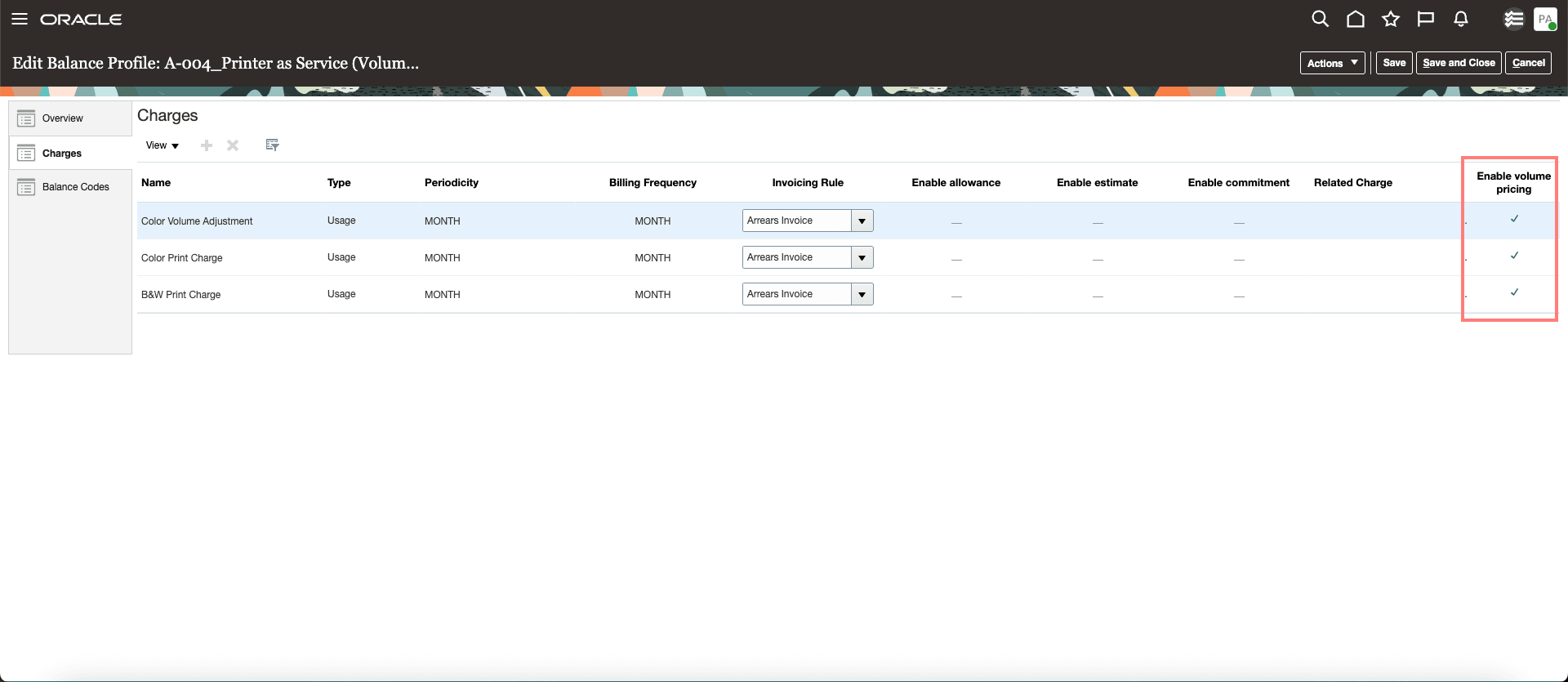 サービス内容プラン - ボリューム評価