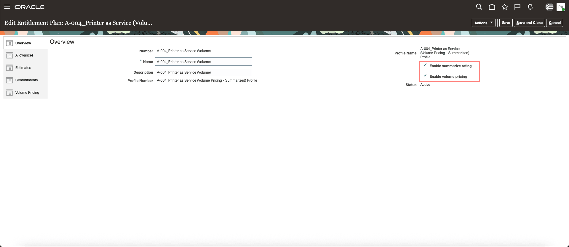 サービス内容プラン - ボリューム評価
