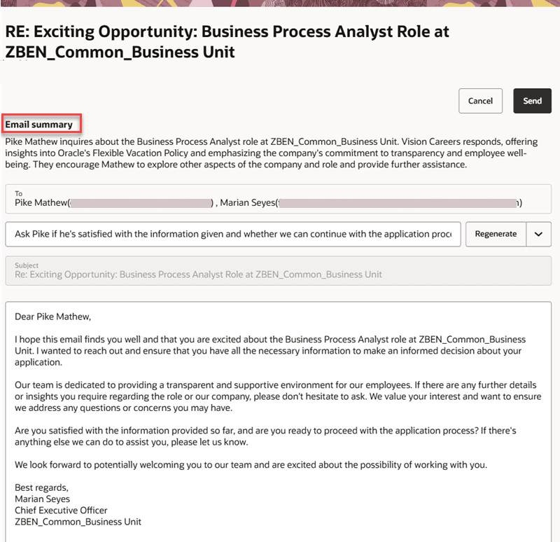 AI生成会話サマリー