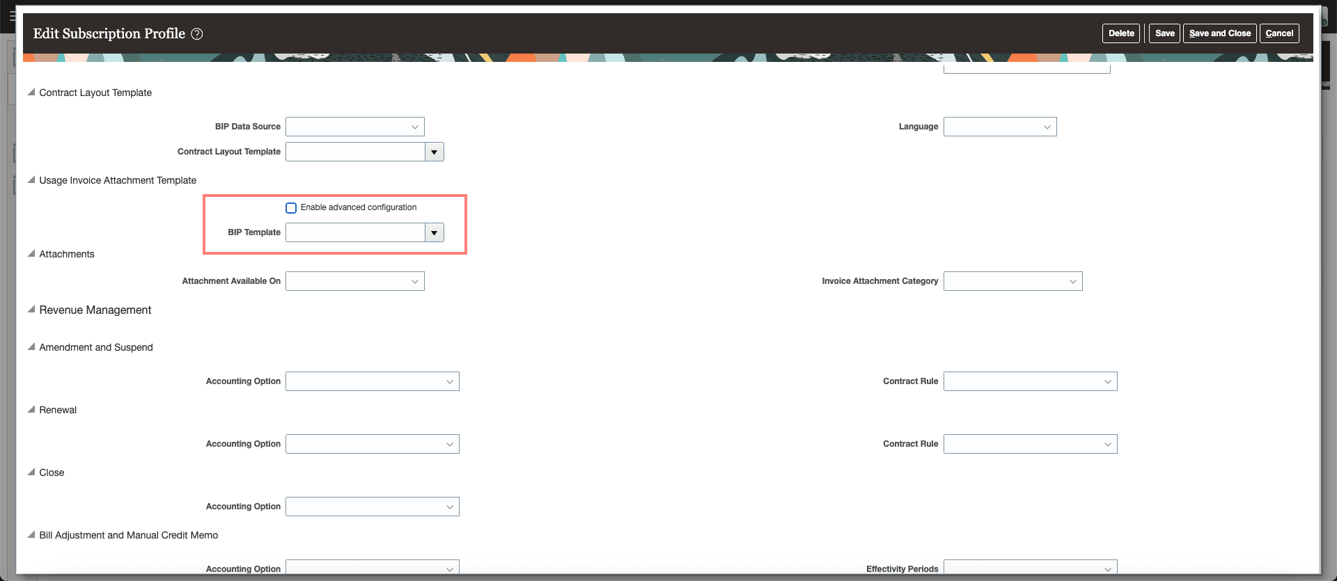 サブスクリプション・プロファイル