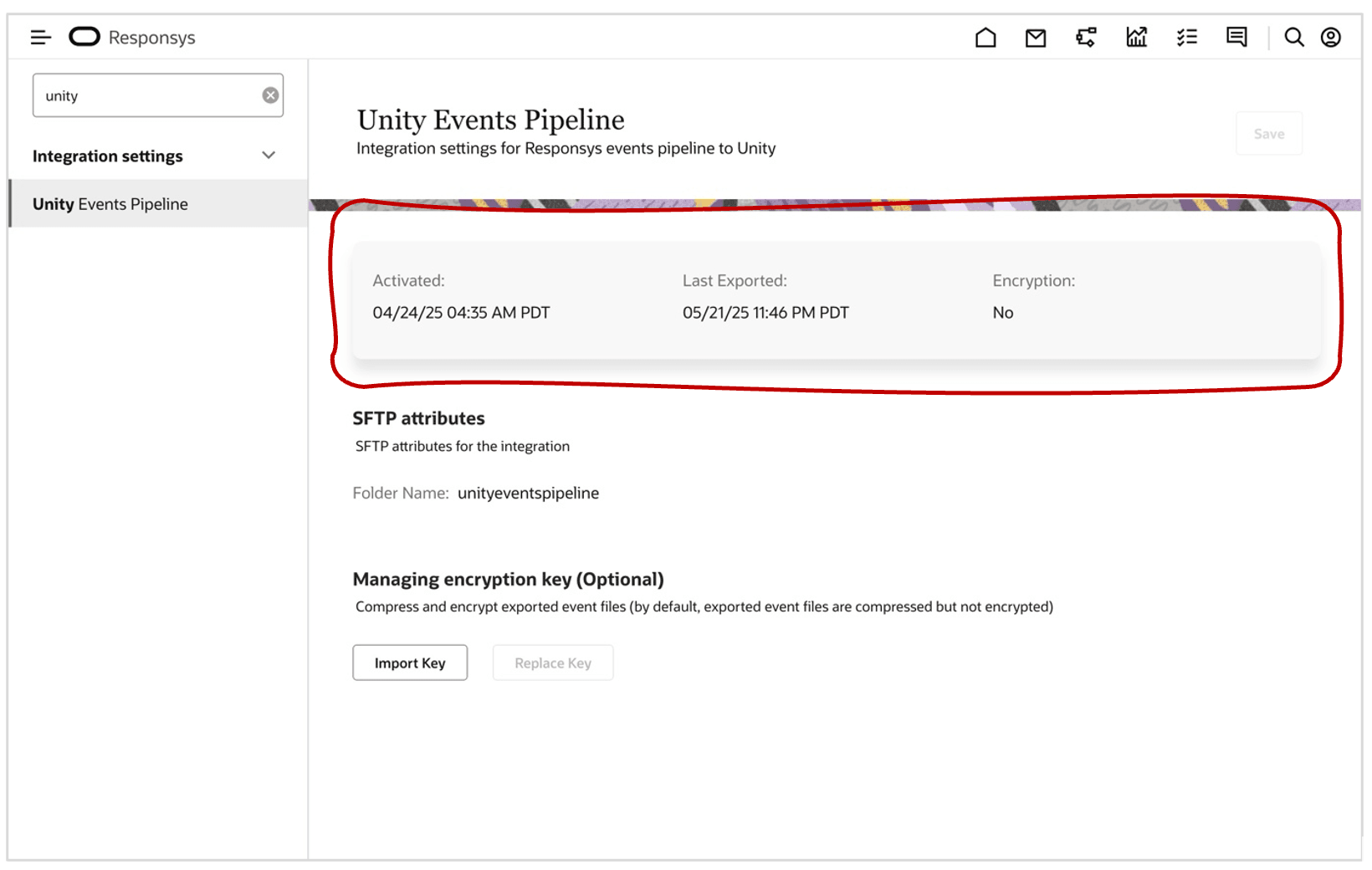 アクティブ化されたUnityイベント・パイプライン