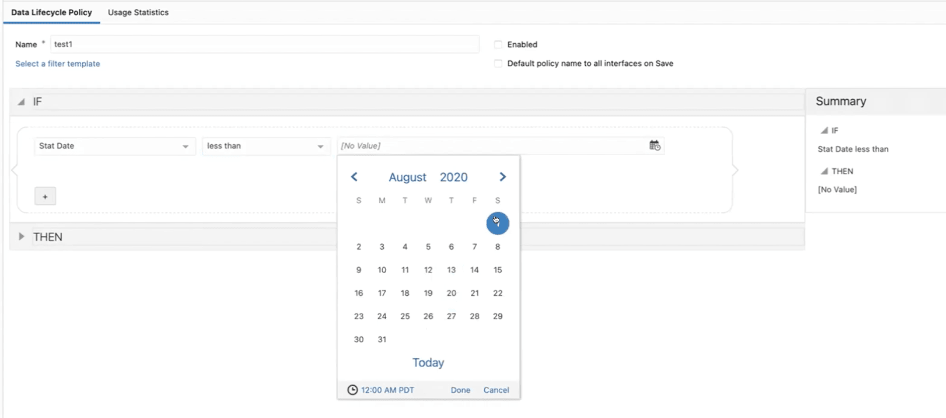 新しいDLMポリシーの作成