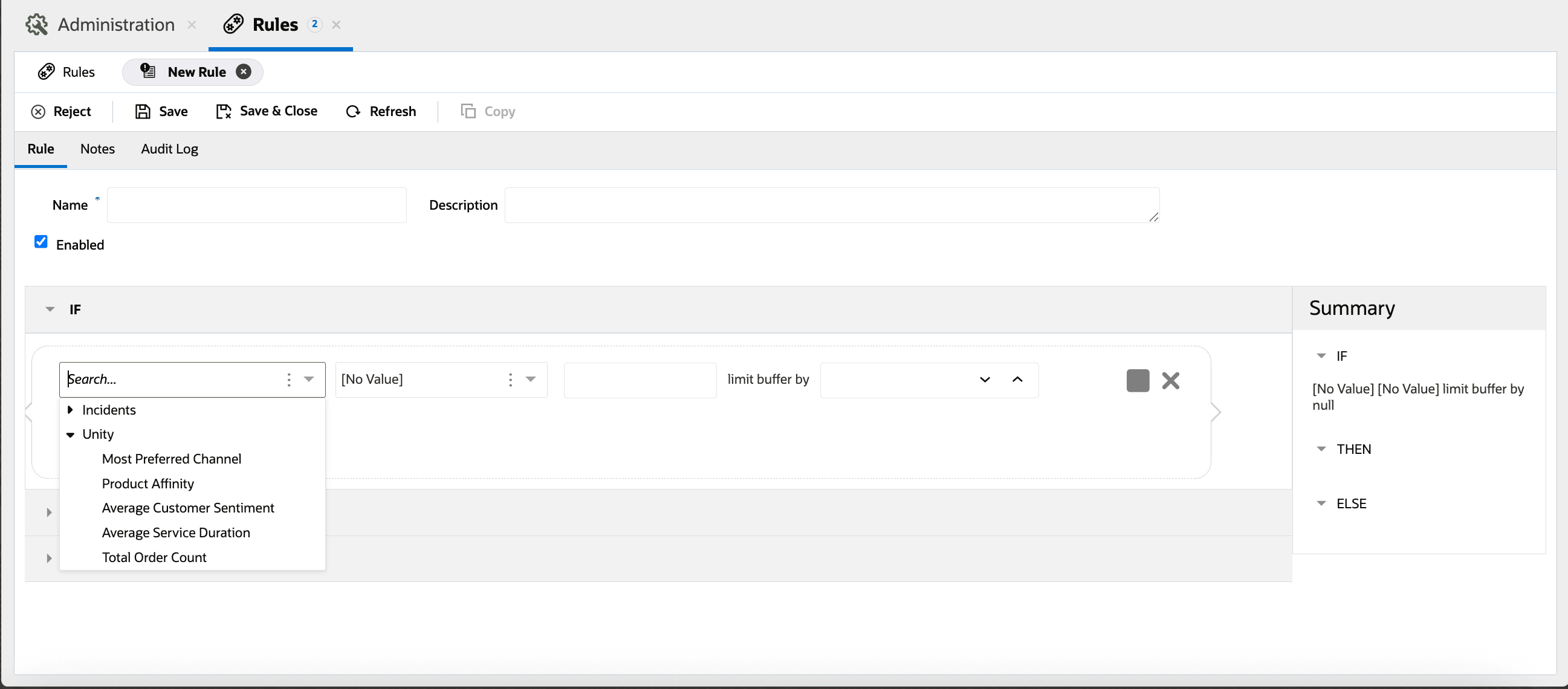 Unityルールで使用可能なインテリジェント属性