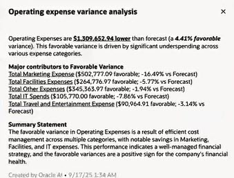 ナラティブ概要は、取引先ディメンションに基づいています。