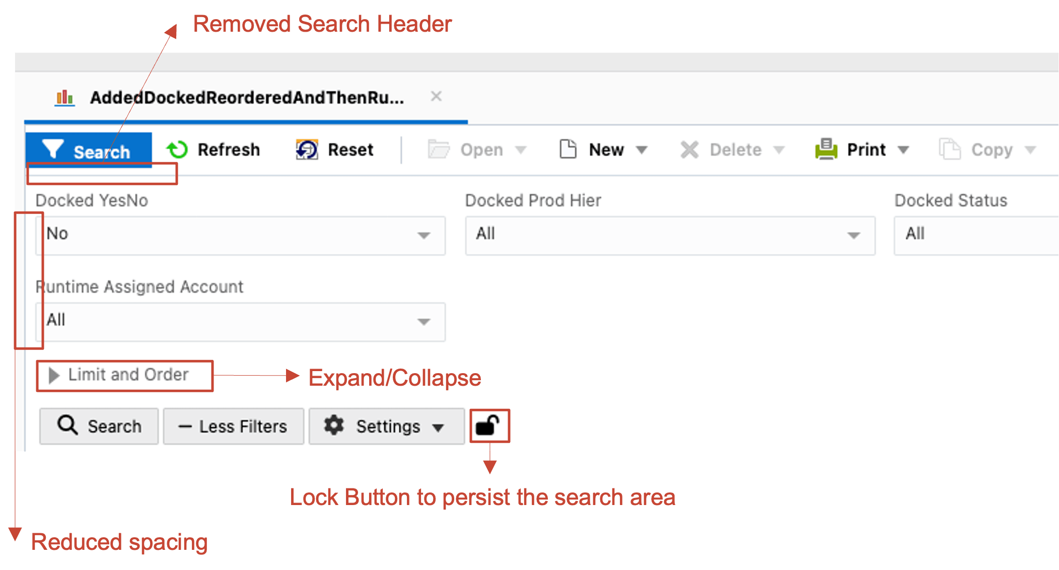 BUIレポートフィルタ領域のUIの拡張機能