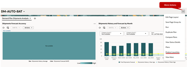 プランのその他の処理メニュー