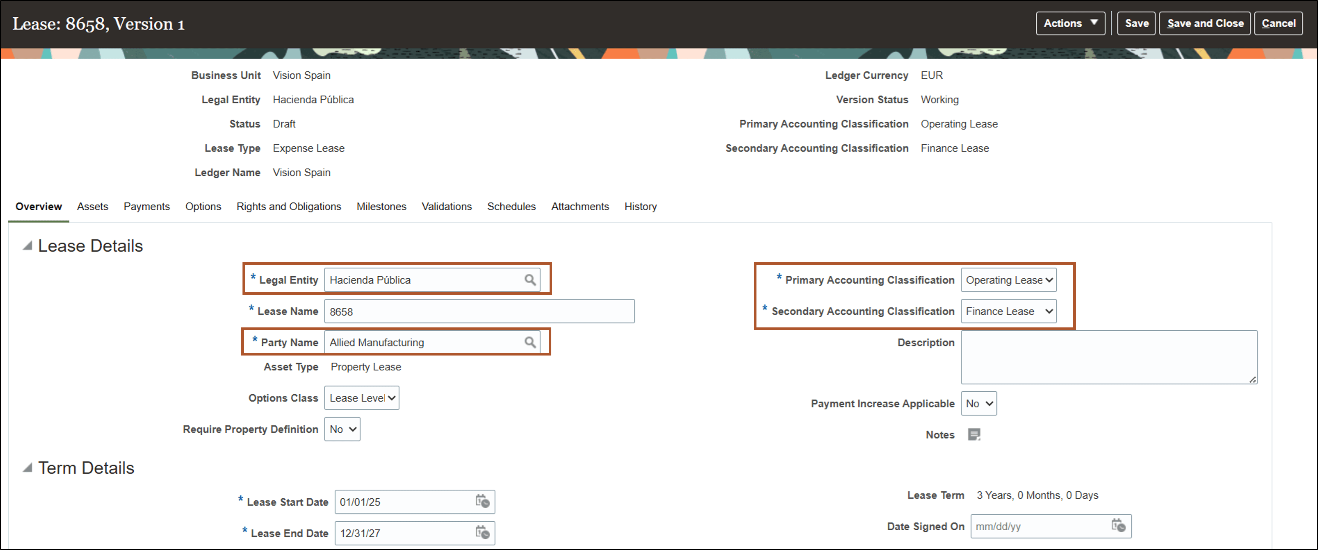 リース詳細更新ページ