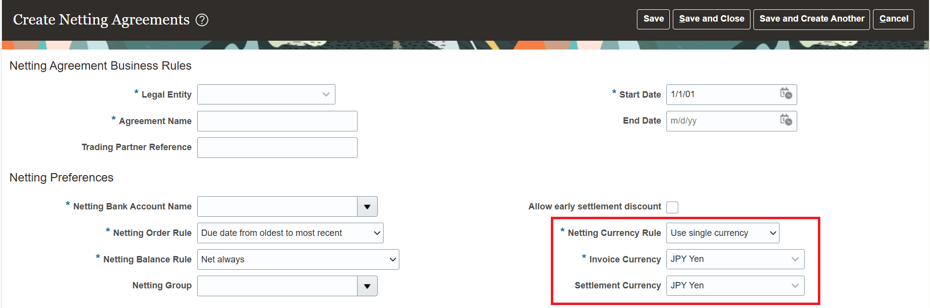 ネッティング契約