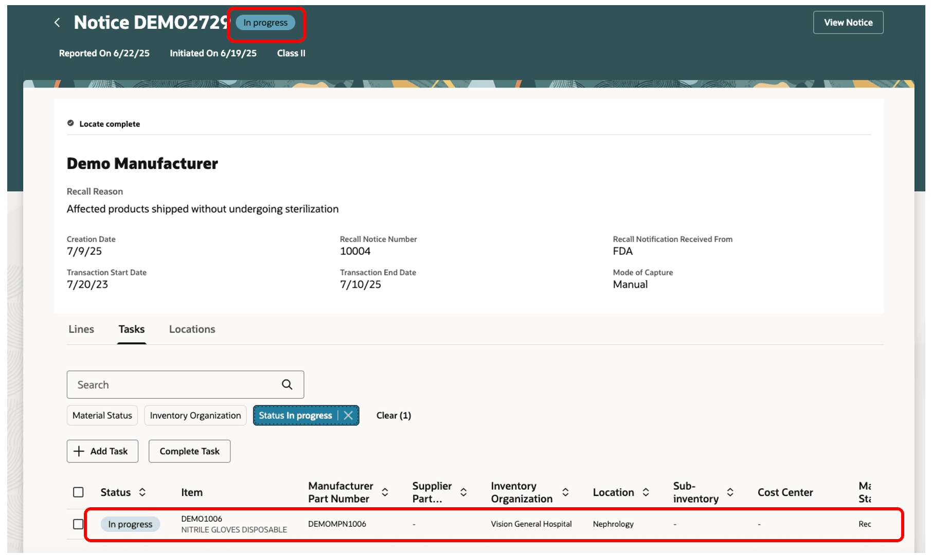 新規タスクの生成