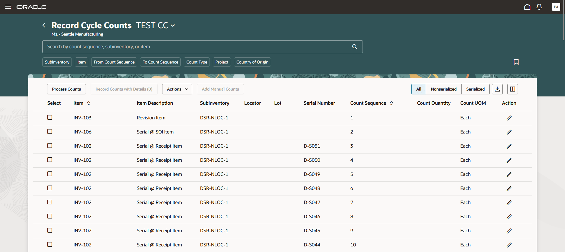 棚卸順序の記録