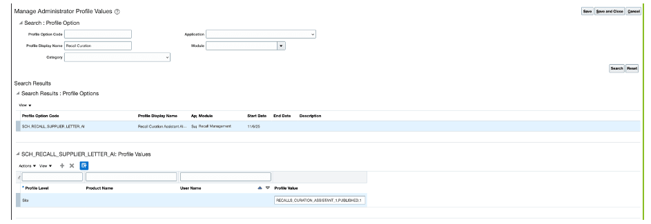 拡張AIエージェントのプロファイル値設定