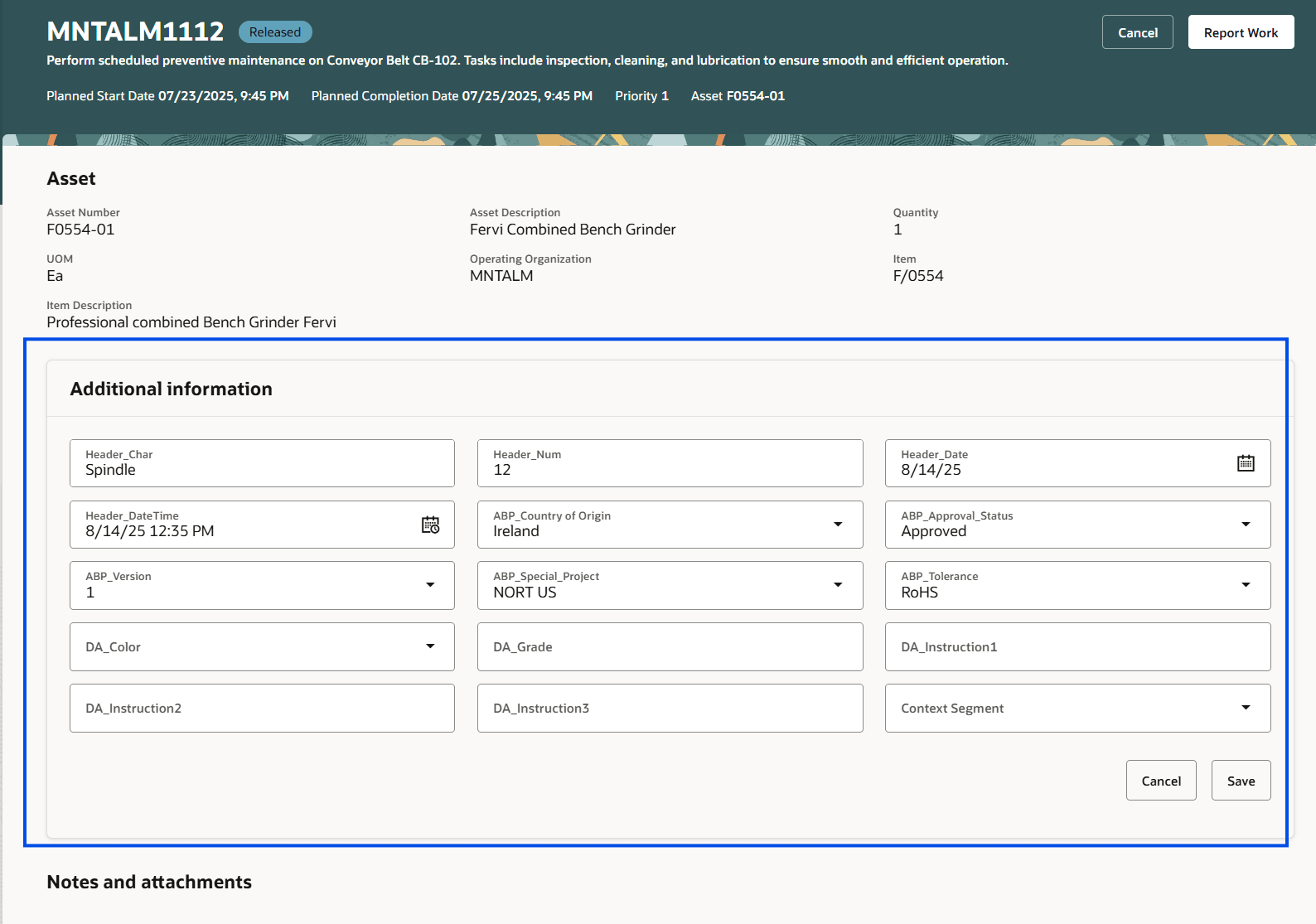 自分の保守作業 - 追加情報