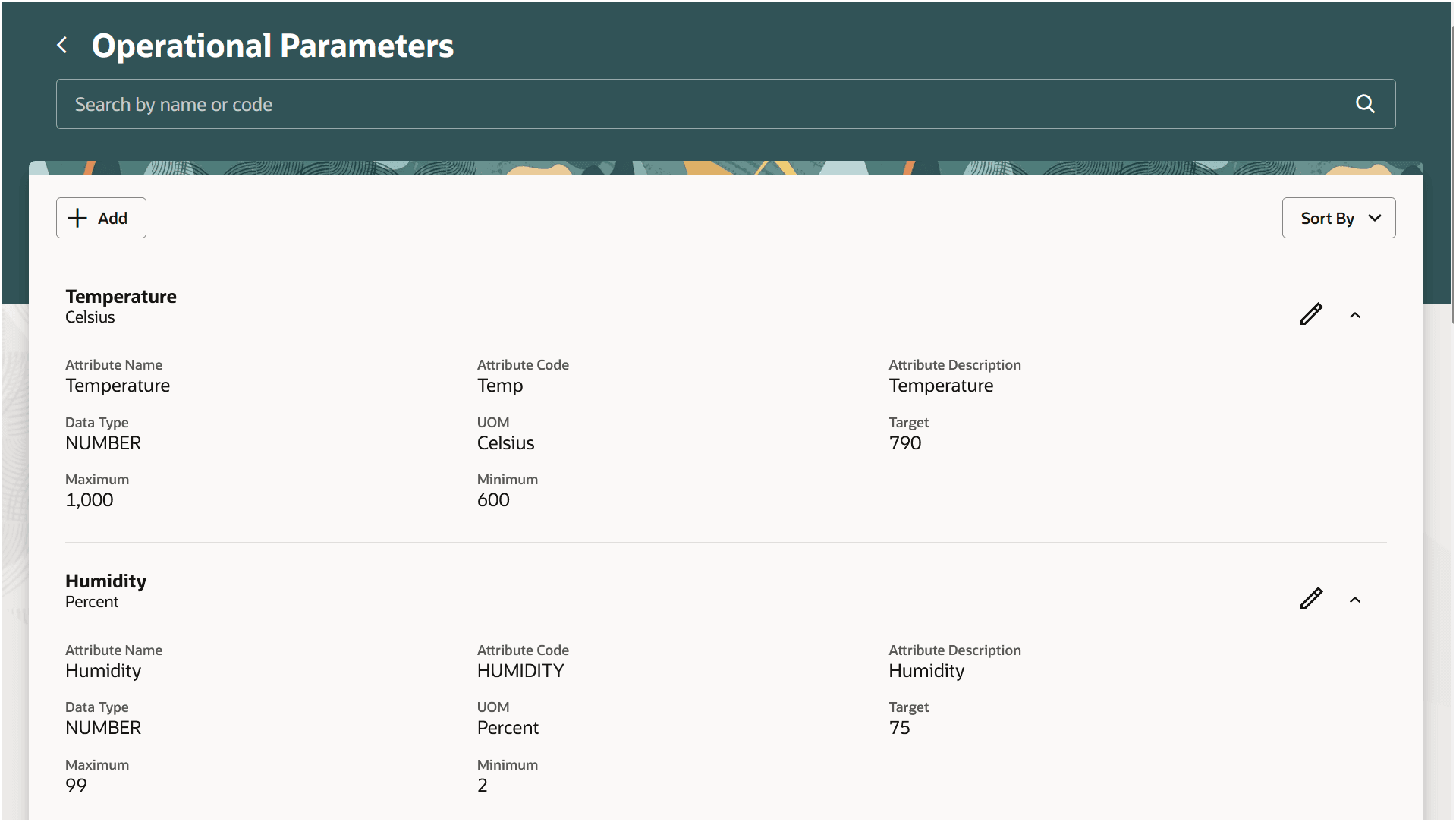 運用パラメータの定義