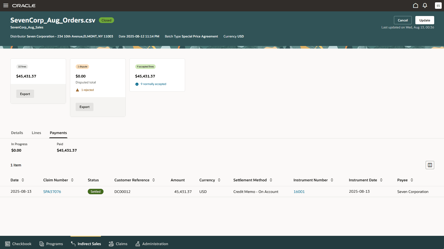 販売業者への支払