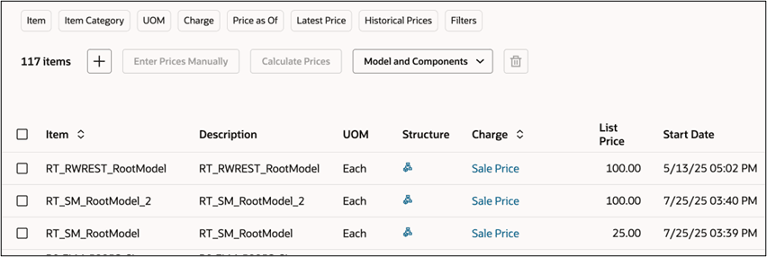  モデルおよびコンポーネント