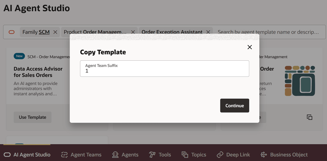 サフィックスの番号1を入力します