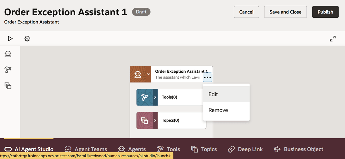 . . . . >編集をクリックします。