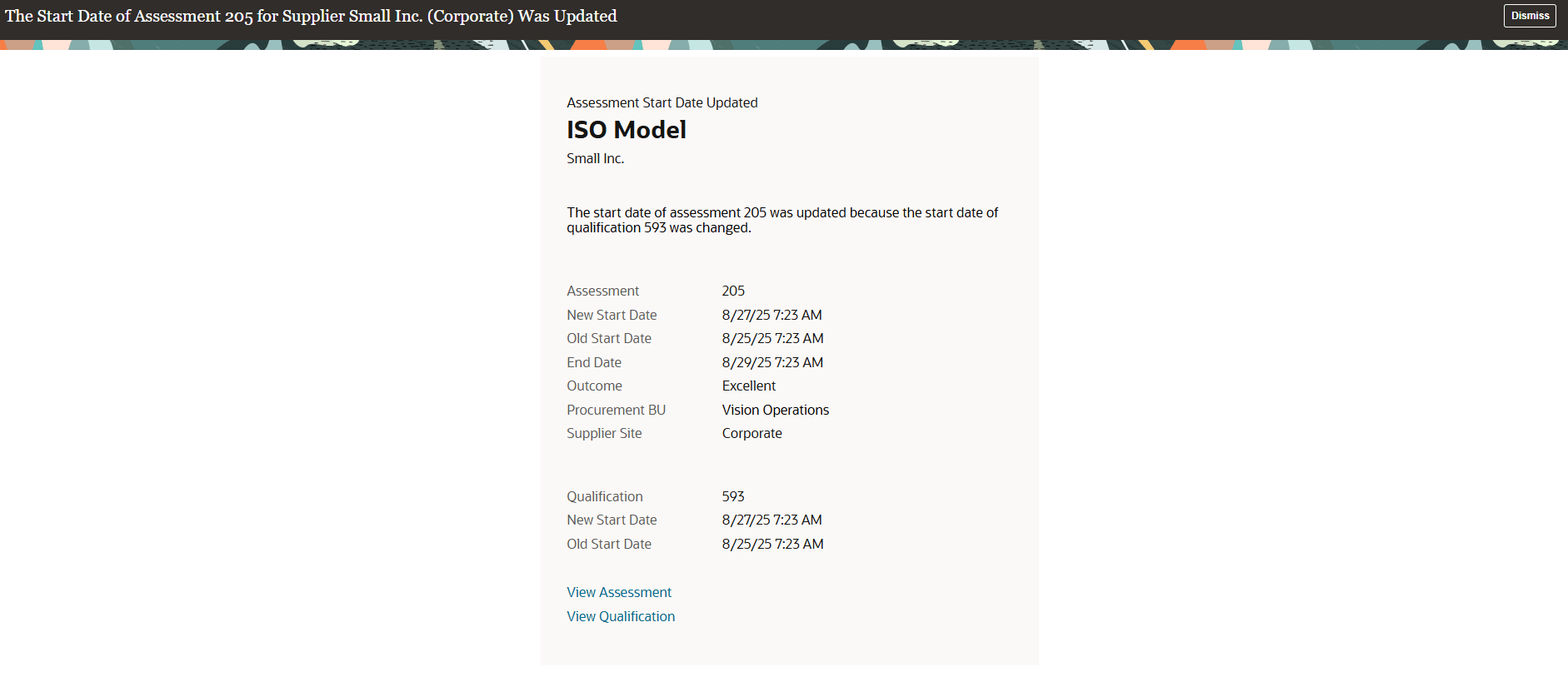 アセスメント更新済FYI通知