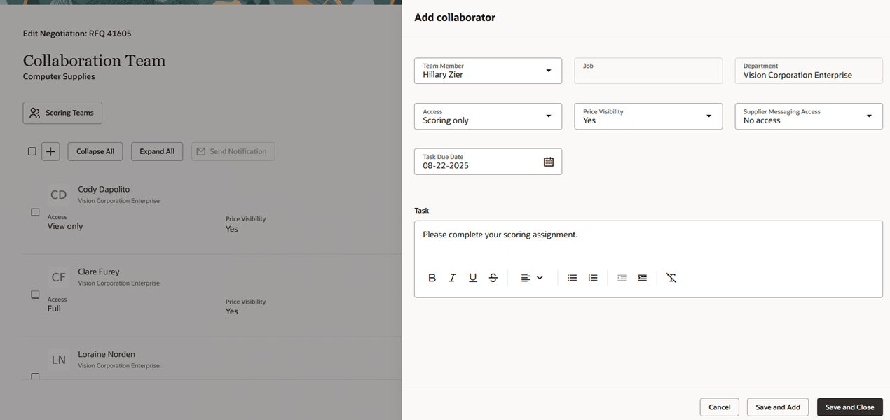 コラボレータの追加