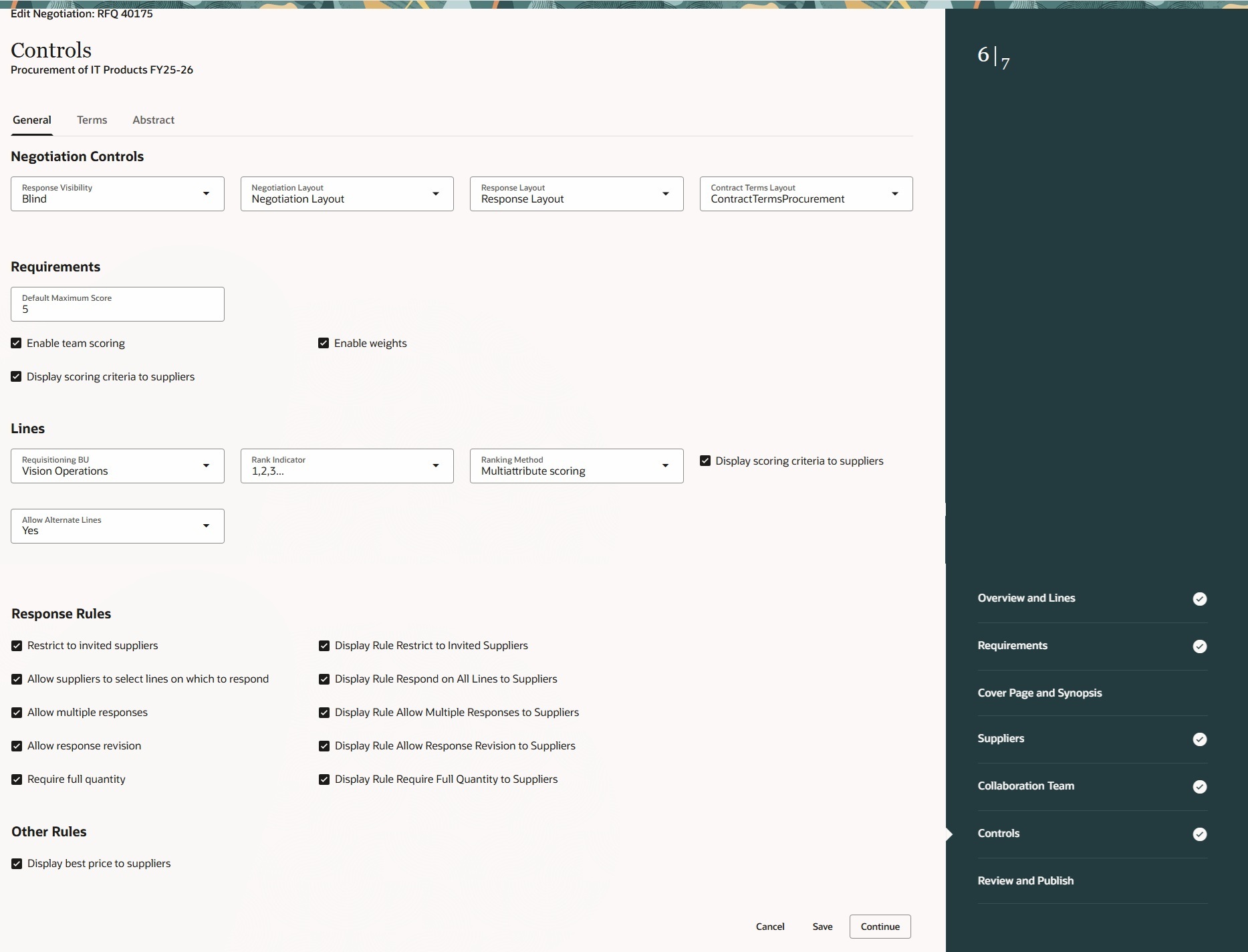 一般コントロール