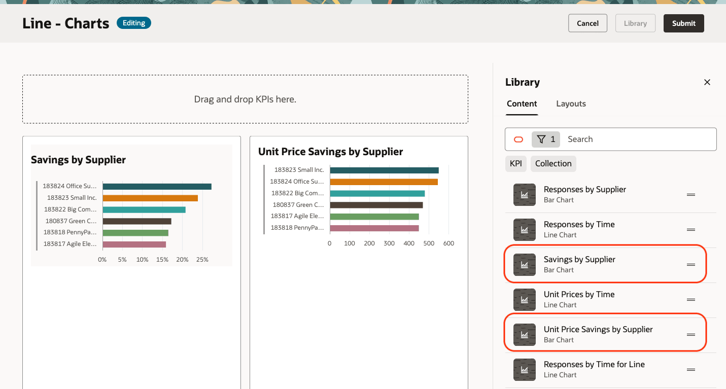 レイアウトを含む新規タブの追加およびページ・レイアウトの編集を使用したコンテンツの追加