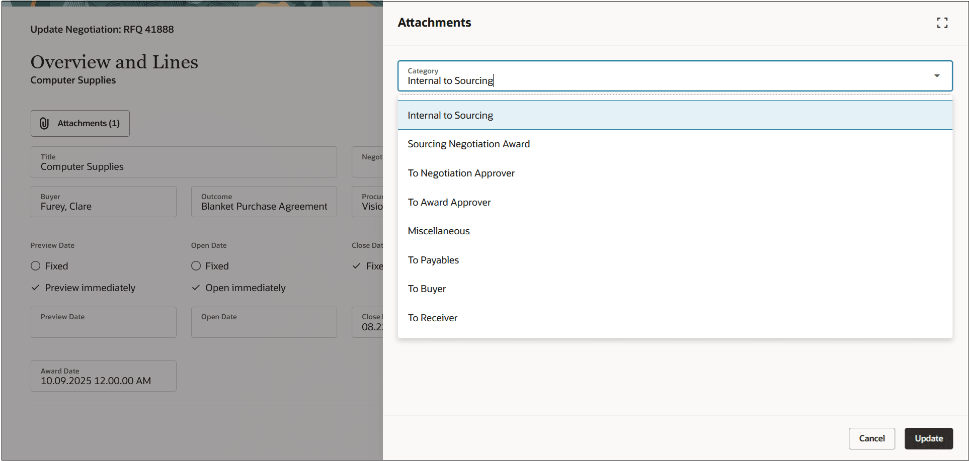 内部添付の更新