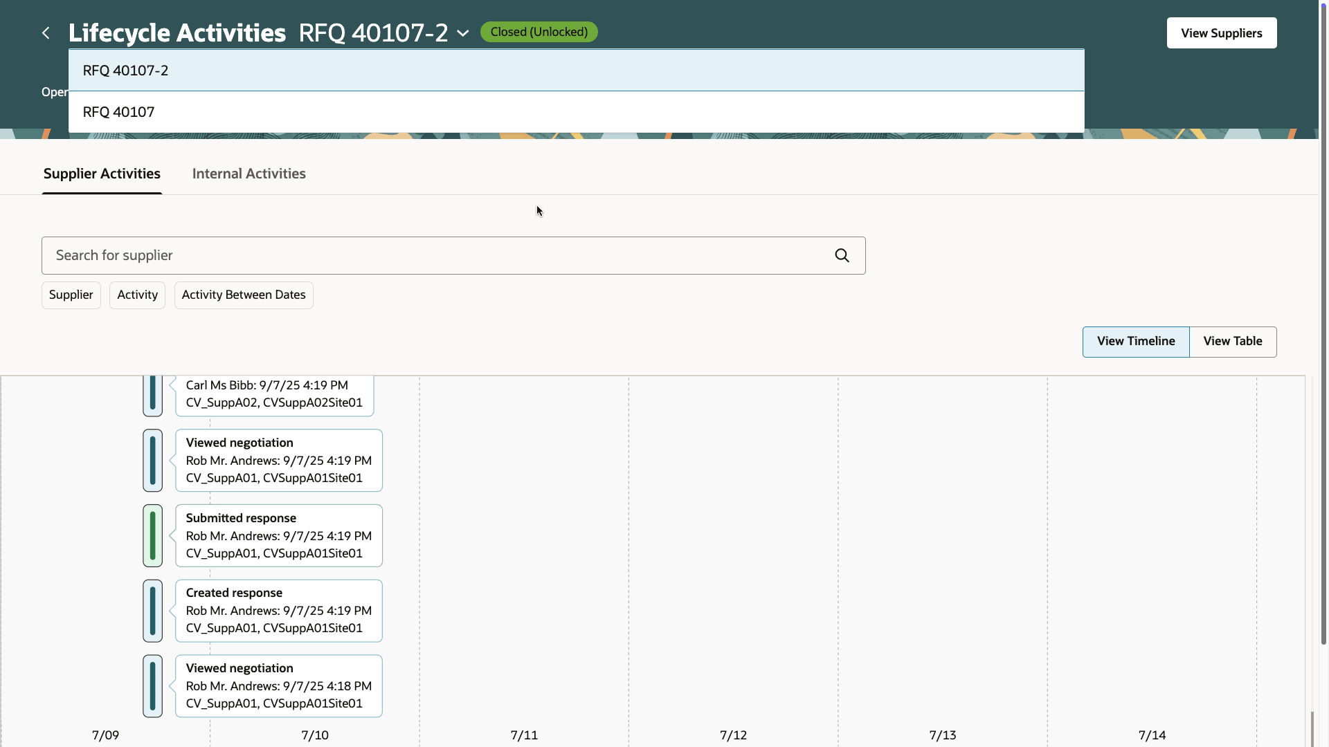 ネゴシエーションのラウンド間の切替え