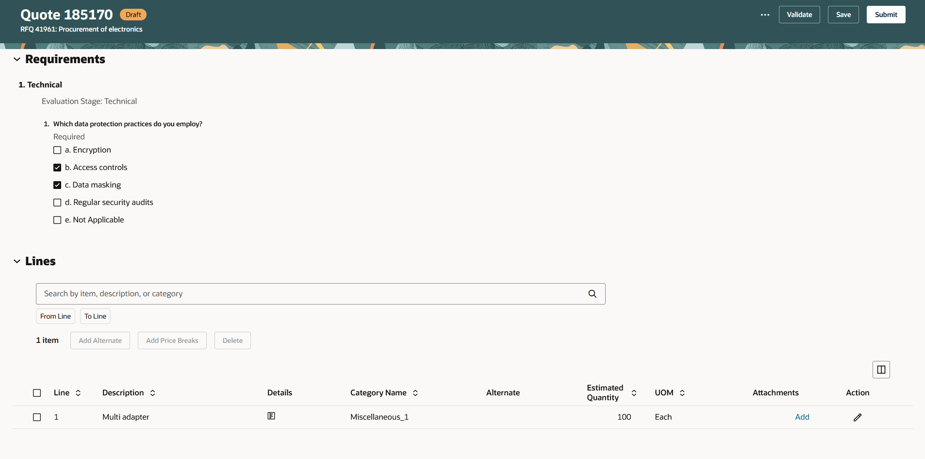 技術ステージでの代理レスポンスの作成