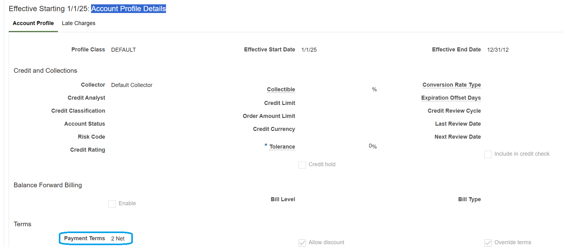 取引先プロファイル詳細