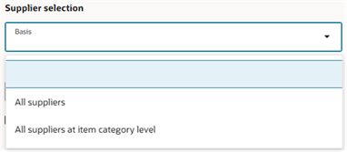 サプライヤ選択の基準値