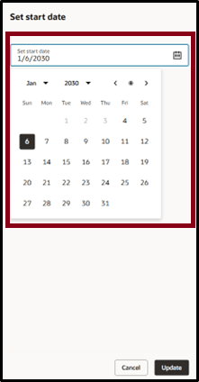 開始日の設定