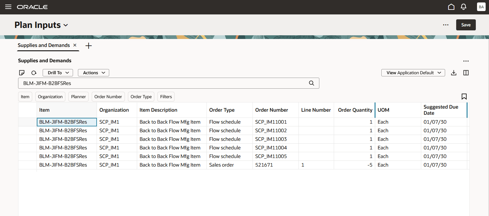 図7: Redwoodプラン入力の供給および需要UI