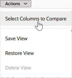 比較処理する列の選択