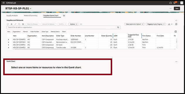 ガント・チャートFIrst時間