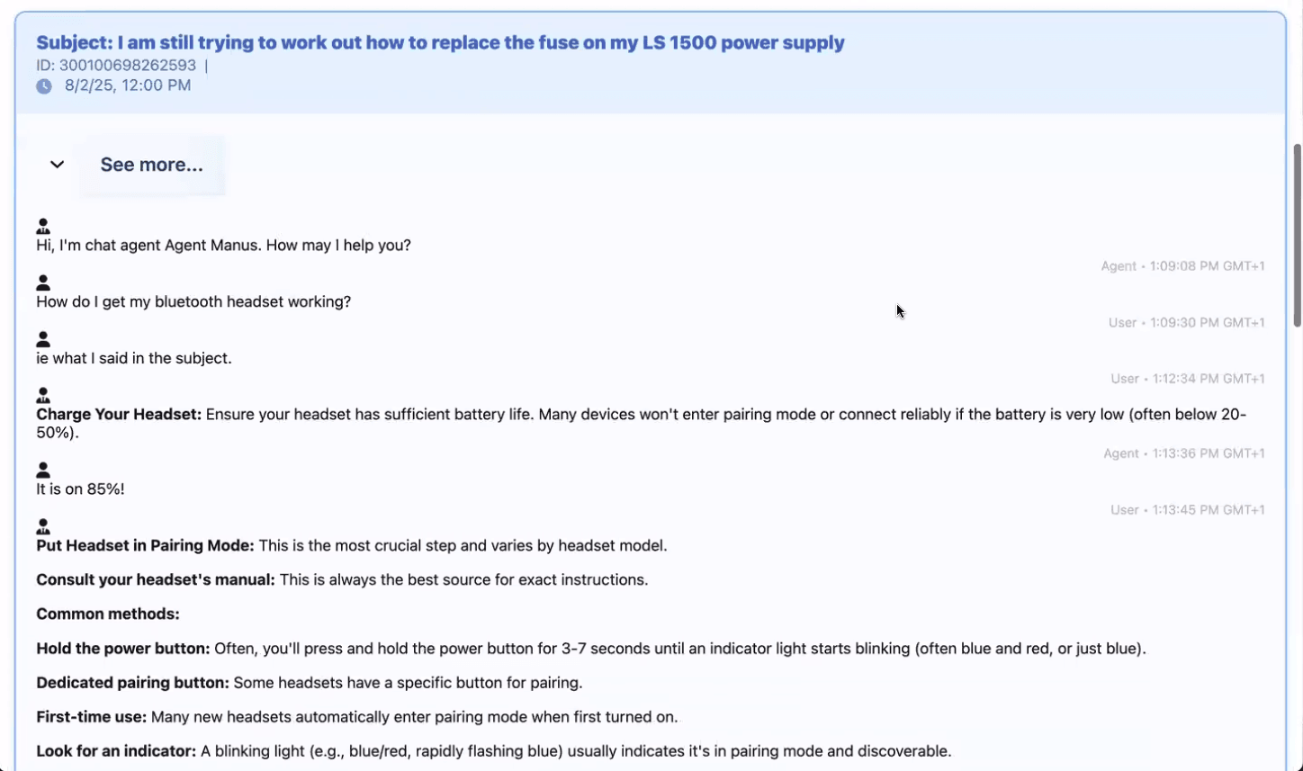 Chat Transcript