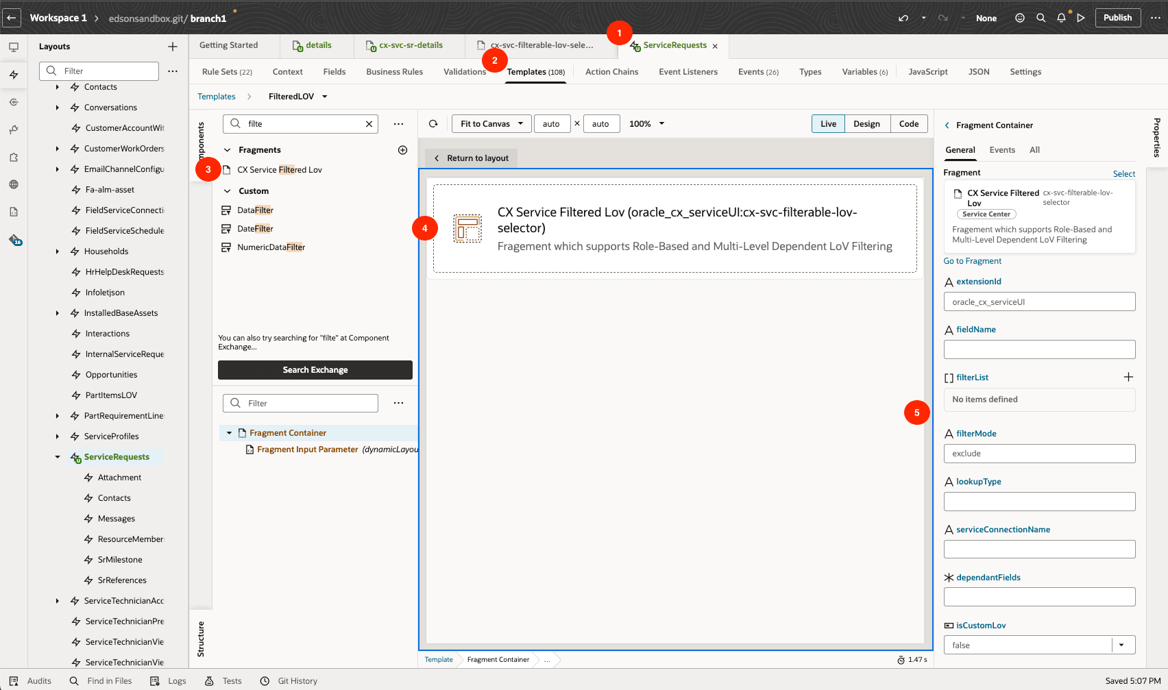 Visual Builder Studio