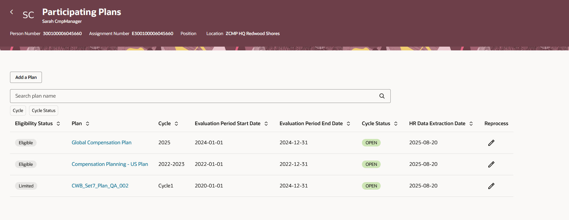 就業者プラン選択の管理