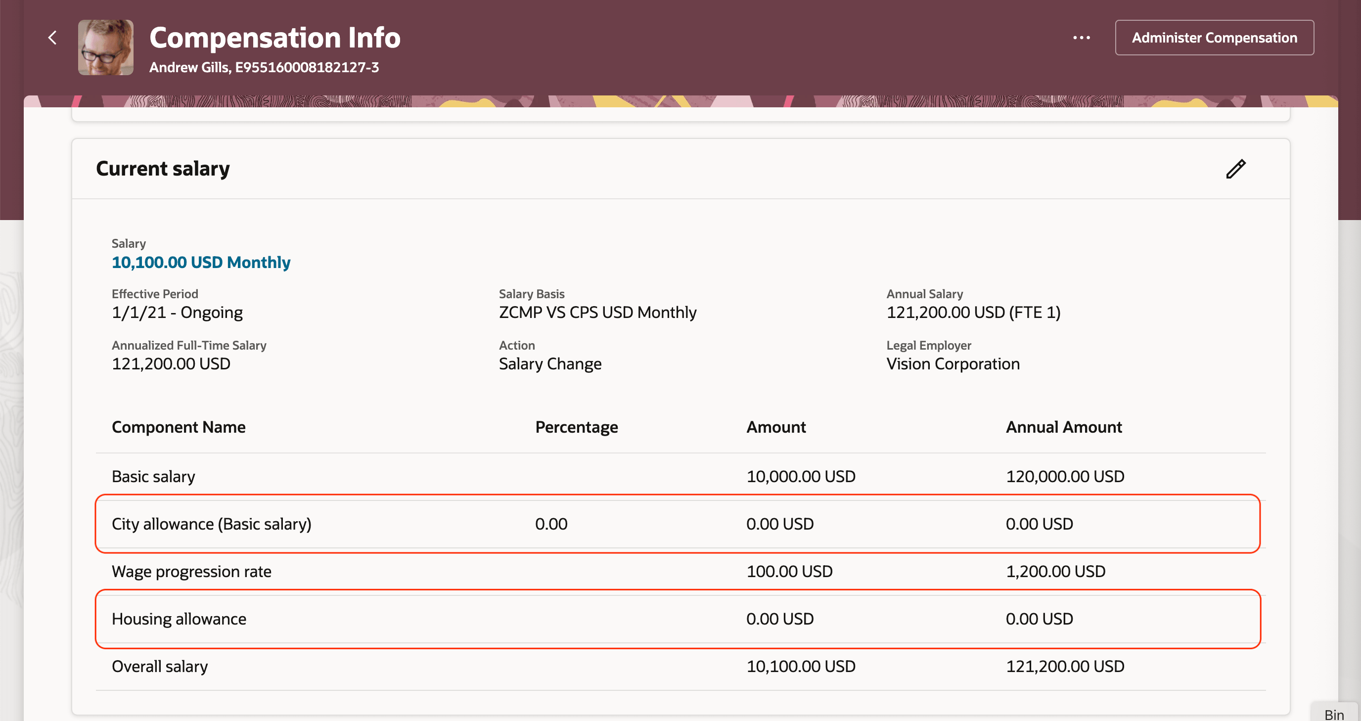 デフォルトでゼロ値コンポーネントを表示
