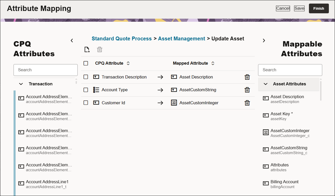 資産マッピング