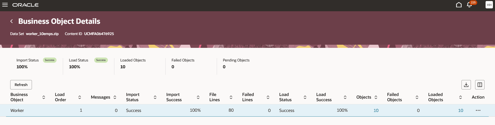 ビジネス オブジェクト詳細ページ