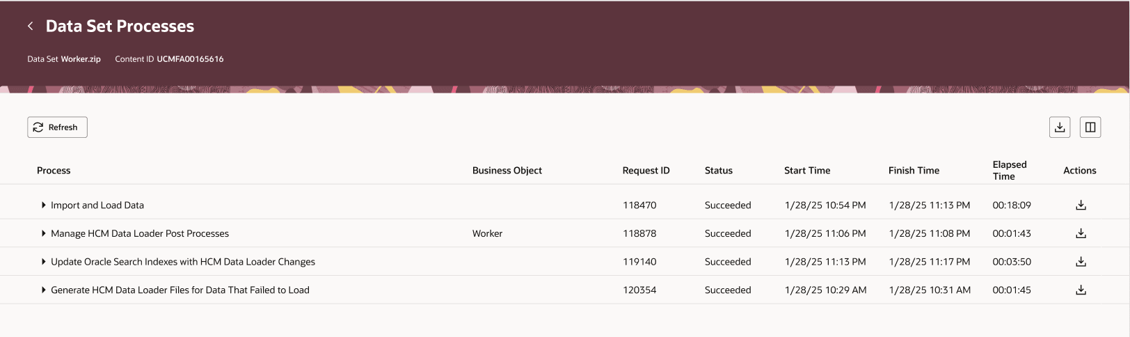 データ セット プロセス