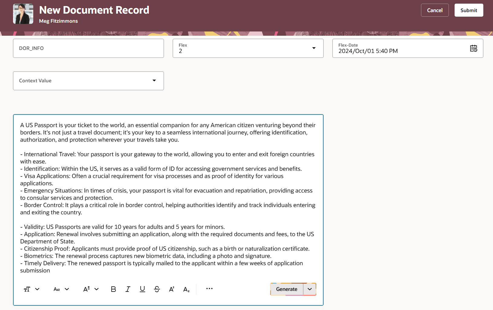親しみやすいトーンで生成された発行コメント